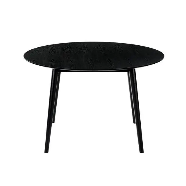 Alt view image 3 of 6 - Arcadia 48" Round Dining Table in Black Wood