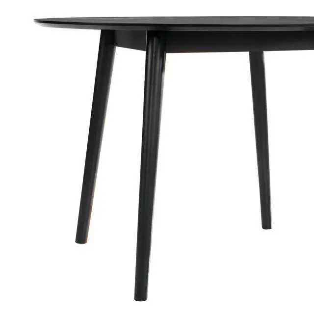 Alt view image 5 of 6 - Arcadia 48" Round Dining Table in Black Wood