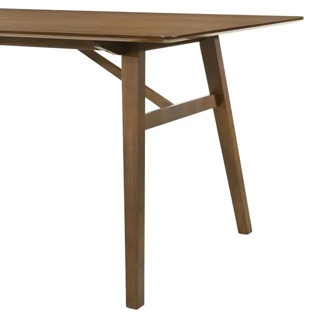 Alt view image 6 of 7 - Channell Wood Dining Table in Walnut Finish