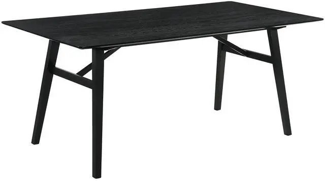 Main image of Channell Wood Dining Table in Black Finish