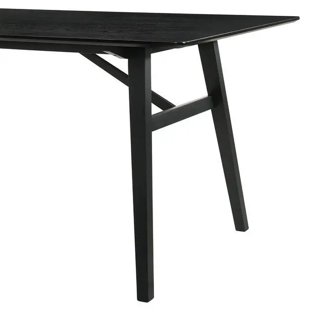 Alt view image 6 of 7 - Channell Wood Dining Table in Black Finish