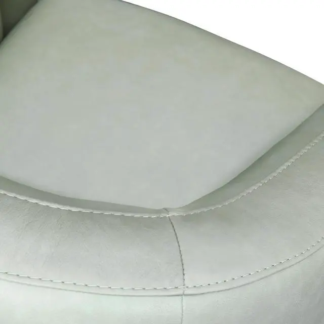 Alt view image 7 of 7 - Desi Mint Leather Swivel Accent Chair