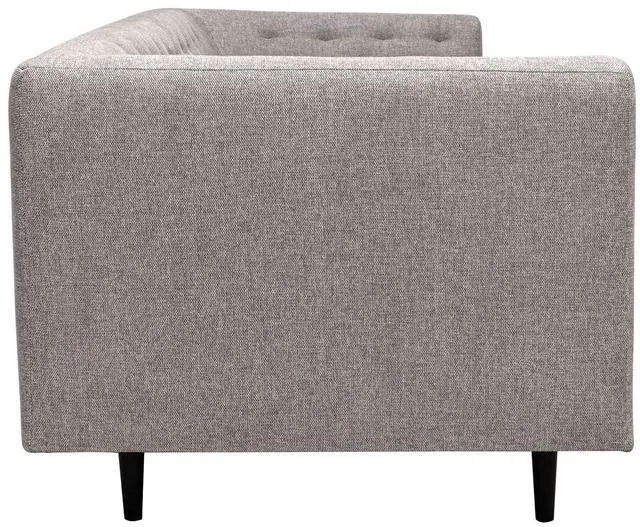 Alt view image 4 of 7 - Annabelle 80" Gray Fabric Sofa with Black Wood Legs