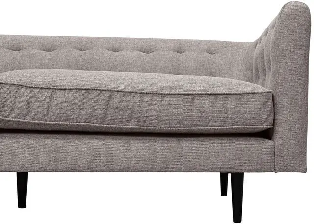 Alt view image 6 of 7 - Annabelle 80" Gray Fabric Sofa with Black Wood Legs