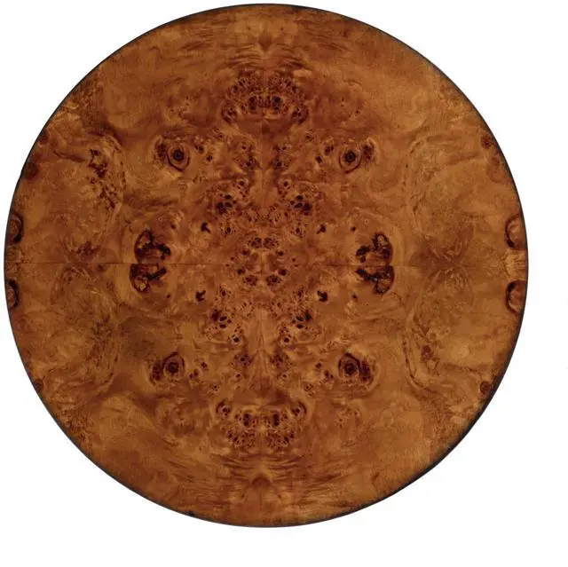 Alt view image 4 of 7 - Archer 1 Drawer Burl Side Table in Light Brown 0341442