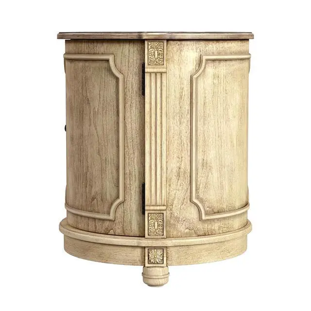 Alt view image 7 of 7 - Thurmond Drum 20"W Drum Side Table in Beige 0584424