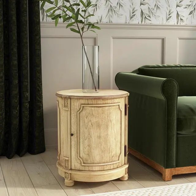 Alt view image 2 of 7 - Thurmond Drum 20"W Drum Side Table in Beige 0584424