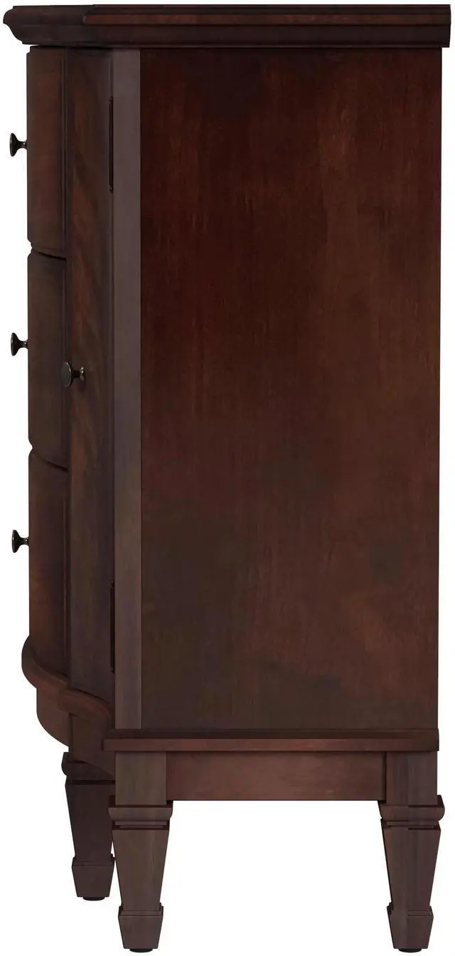 Alt view image 4 of 7 - Sheffield 3 Drawer 2 Door Accent Cabinet in Dark Brown 0674024
