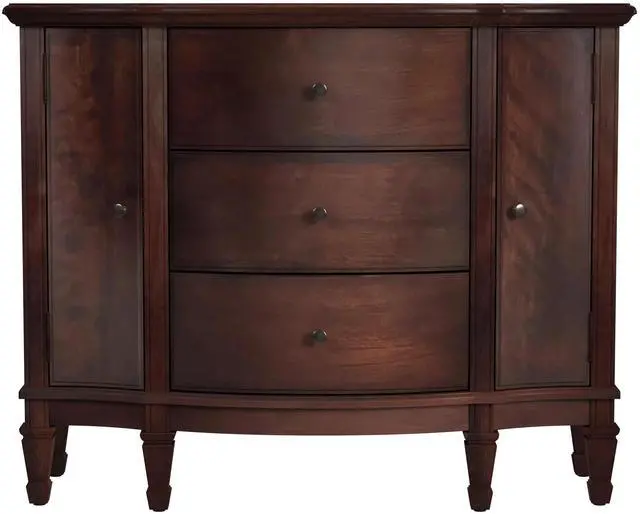 Alt view image 2 of 7 - Sheffield 3 Drawer 2 Door Accent Cabinet in Dark Brown 0674024