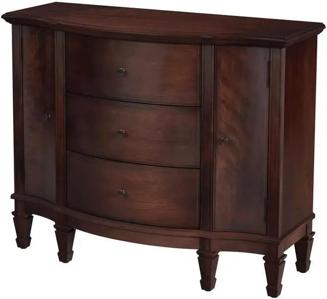 Main image of Sheffield 3 Drawer 2 Door Accent Cabinet in Dark Brown 0674024