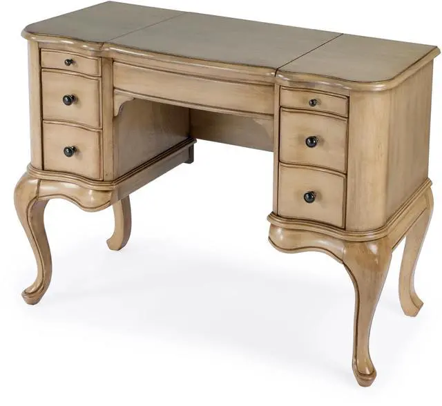 Main image of Charlotte Vanity Desk with Storage in Beige 0735424