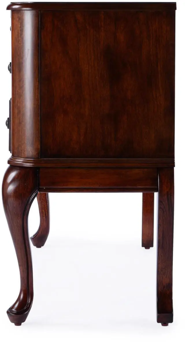 Alt view image 6 of 6 - Charlotte Vanity Desk with Storage in Dark Brown 0735024