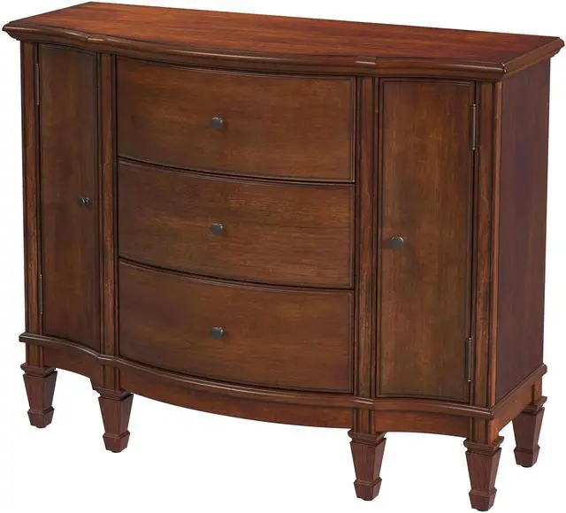 Main image of Sheffield 3 Drawer 2 Door Accent Cabinet in Medium Brown 0674011