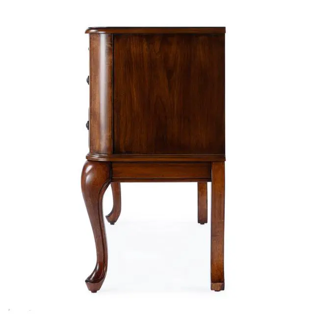 Alt view image 2 of 6 - Charlotte Vanity Desk with Storage in Brown 0735011