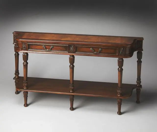 Alt view image 2 of 2 - Merrion Console Table in Medium Brown 0872101