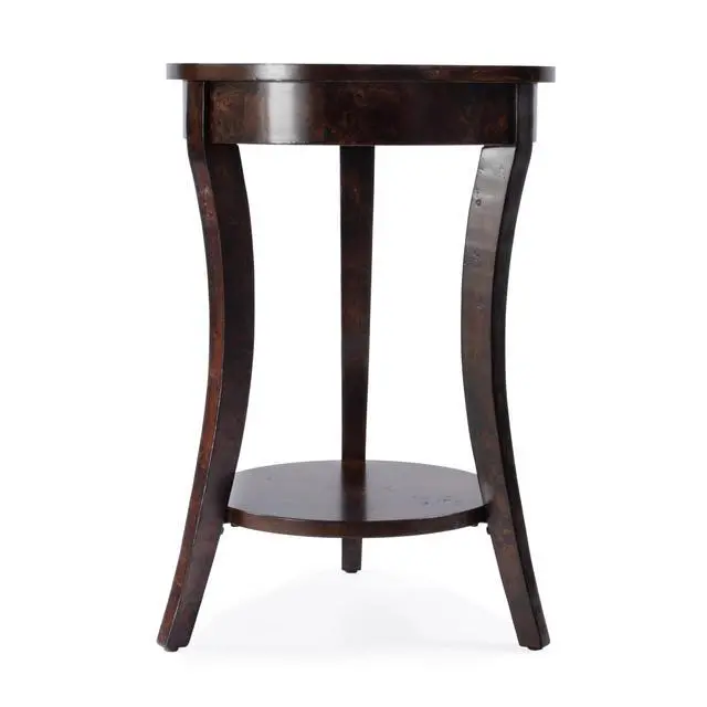 Alt view image 3 of 7 - Holdin Round 18"W Side Table in Dark Brown 0992446
