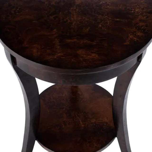 Alt view image 2 of 7 - Holdin Round 18"W Side Table in Dark Brown 0992446