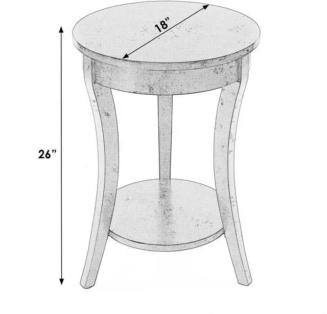 Alt view image 4 of 7 - Holdin Round 18"W Side Table in Dark Brown 0992446