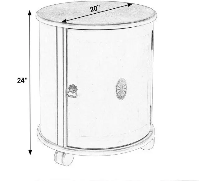 Alt view image 7 of 12 - Butler Specialty Company Lawrie Drum End Table, Beige