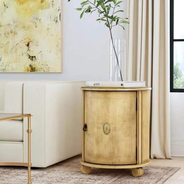 Alt view image 11 of 12 - Butler Specialty Company Lawrie Drum End Table, Beige