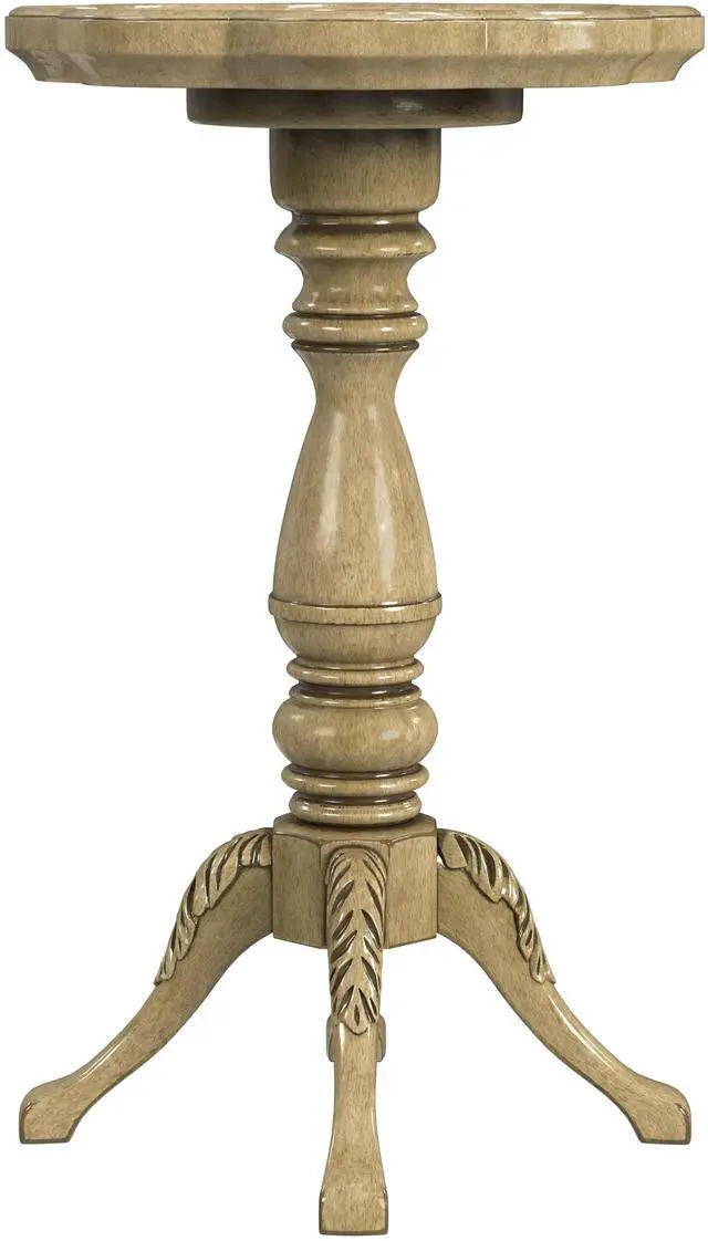 Alt view image 4 of 6 - Whitman Scalloped Edge Side Table in Beige 0923424