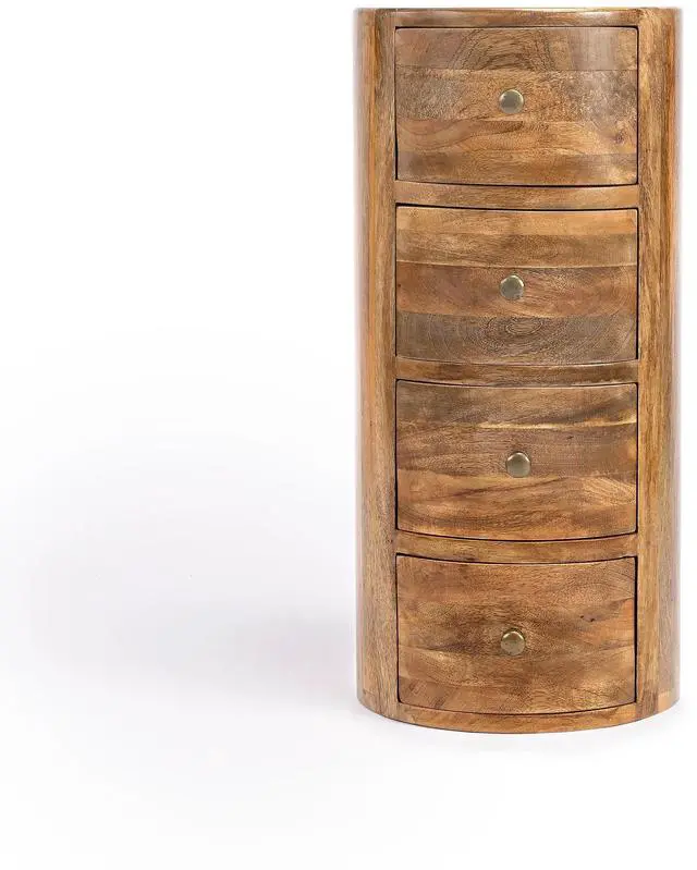 Alt view image 7 of 7 - Liam Light Wood End Table with Storage in Light Brown 1176312