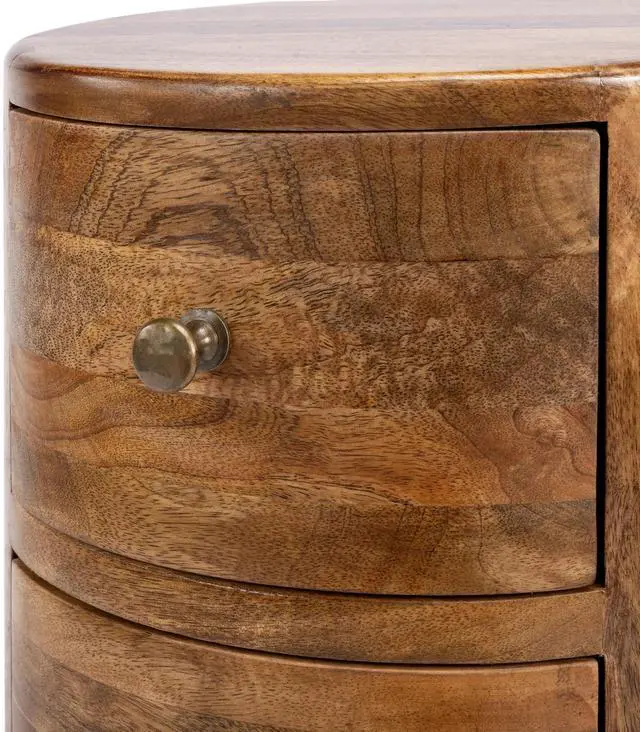 Alt view image 2 of 7 - Liam Light Wood End Table with Storage in Light Brown 1176312