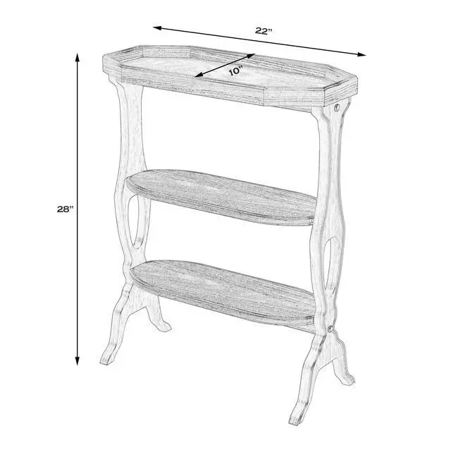 Alt view image 8 of 10 - Butler Specialty Company Hadley Side Table, Medium Brown