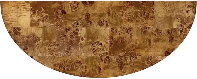 Alt view image 8 of 11 - Butler Specialty Company Hampton Demilune Traditional Burl 36" Console Table, Light Brown