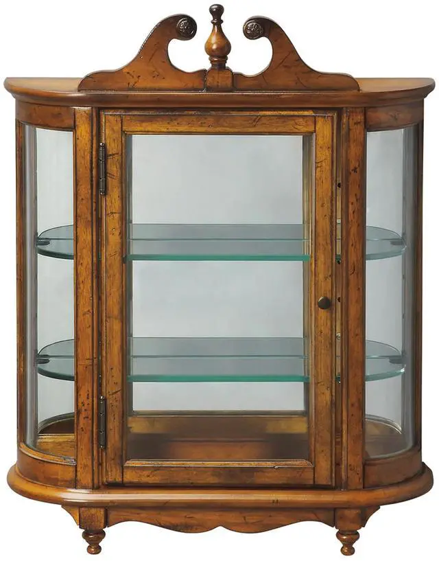 Main image of Melinda Wall Curio in Medium Brown 1927001