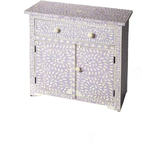 Main image of Vivienne Lavender Bone Inlay Console Chest in Purple 3203070
