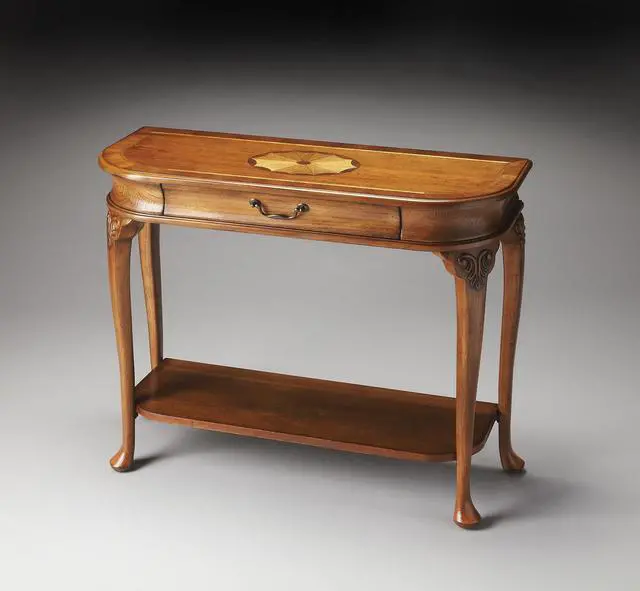 Alt view image 5 of 6 - Ridgeland Console Table in Medium Brown 2110101