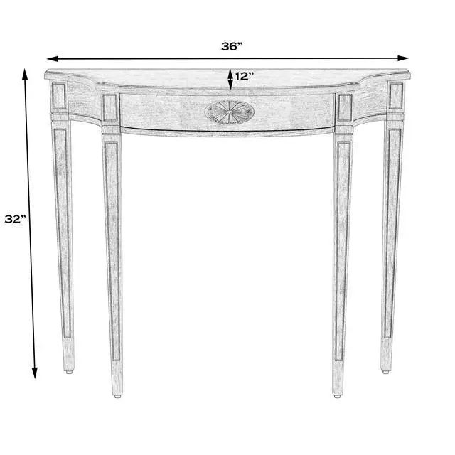 Alt view image 5 of 7 - Chester Console Table in Beige 4116424