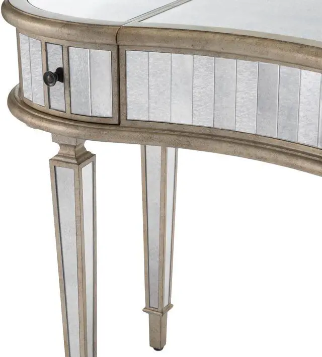 Alt view image 7 of 7 - Constance Mirrored Vanity Table in Silver 3506146