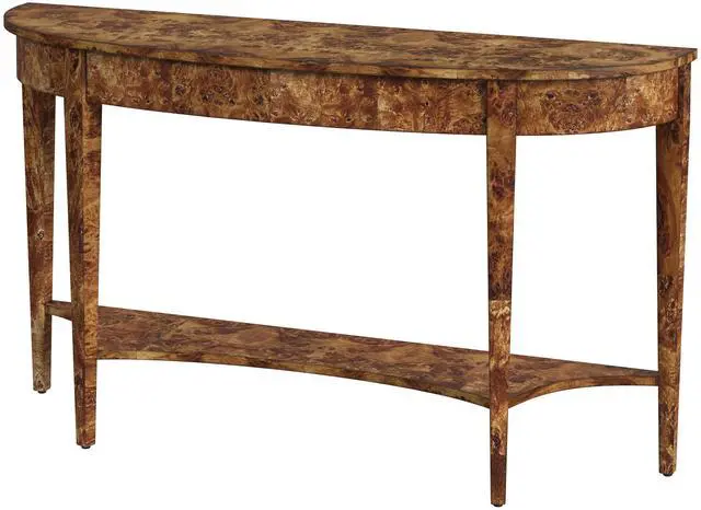 Main image of Astor 54"W Demilune Console Table in Light Brown 4146442