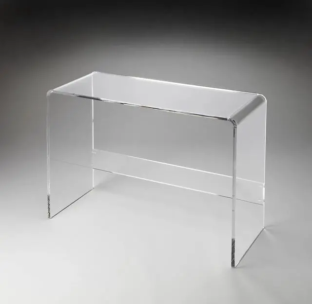 Alt view image 2 of 2 - Crystal Clear Acrylic Console Table in Clear 3399140