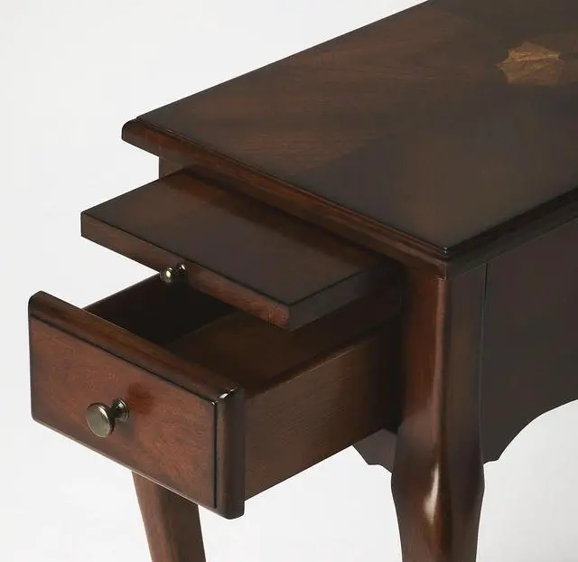 Alt view image 2 of 5 - Croydon One Drawer with Pullout Side Table in Dark Brown 3743024