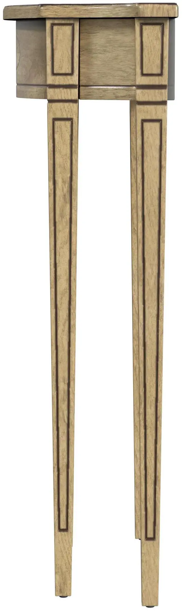 Alt view image 7 of 7 - Chester Demilune Console Table in Beige 3756424
