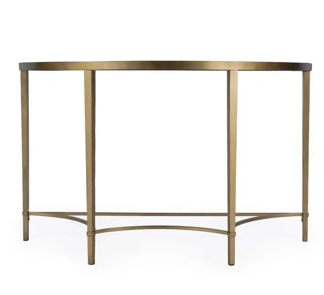 Alt view image 3 of 3 - Monica Demilne Console Table in Gold 3803355