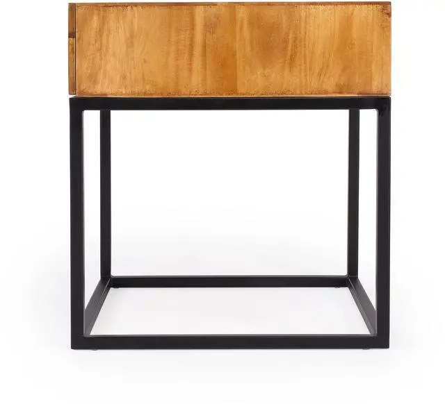 Alt view image 6 of 7 - Brixton Iron & Wood End Table in Multi-Color 3898330