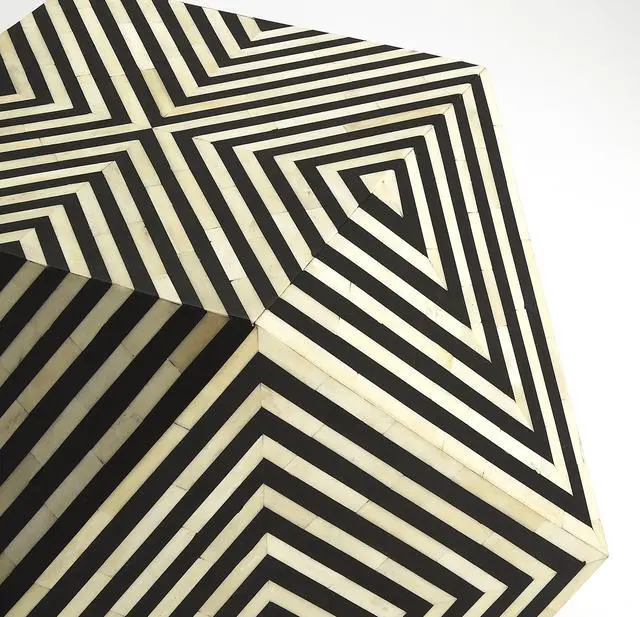 Alt view image 2 of 3 - Zanzibar Bone Inlay Side Table in Multi-Color 5233318