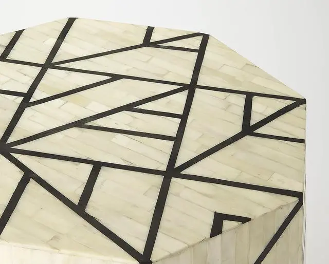 Alt view image 2 of 4 - Greta Bone Inlay Side Table in Multi-Color 5237318