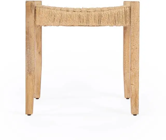 Alt view image 6 of 6 - Garner Woven Jute Accent Stool in Natural 4269312