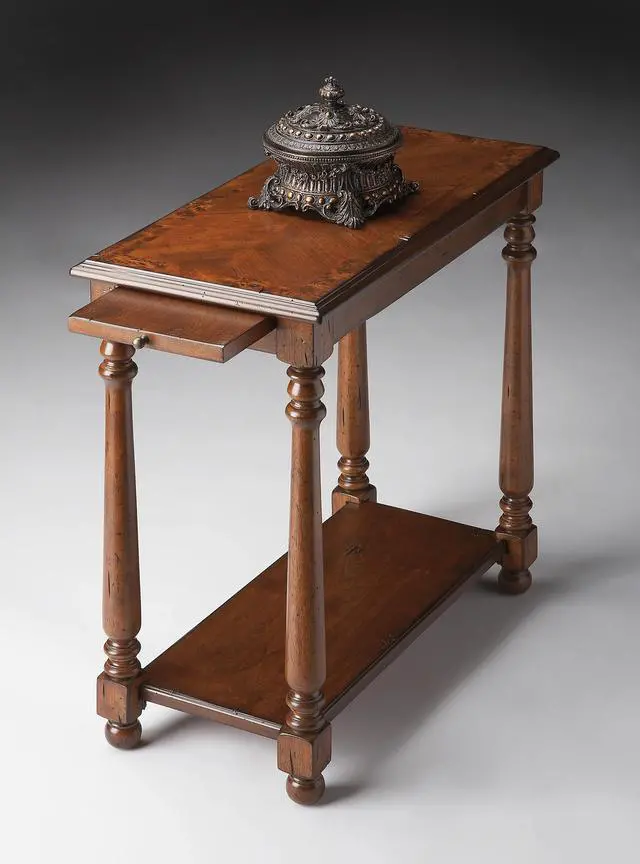 Alt view image 2 of 2 - Devane CastleWood Side Table in Medium Brown 5017110