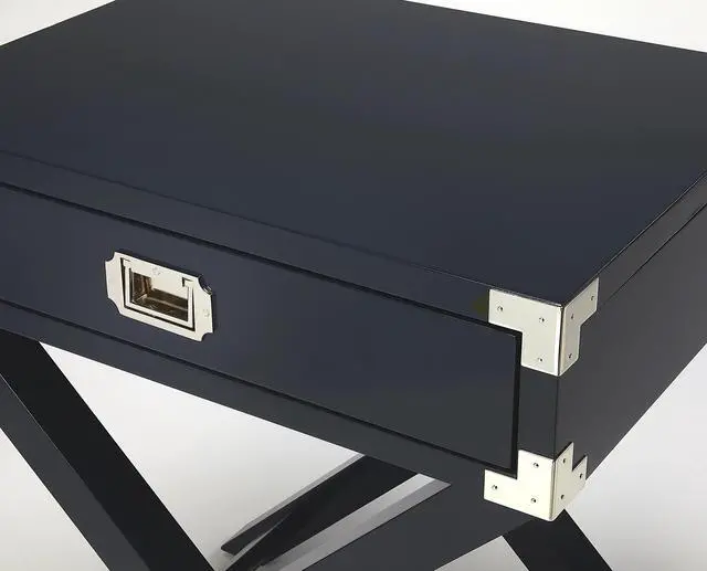 Alt view image 3 of 5 - Anew Campaign Side Table in Blue 5258291