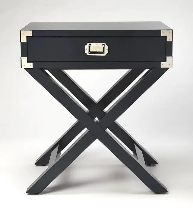 Alt view image 5 of 5 - Anew Campaign Side Table in Blue 5258291