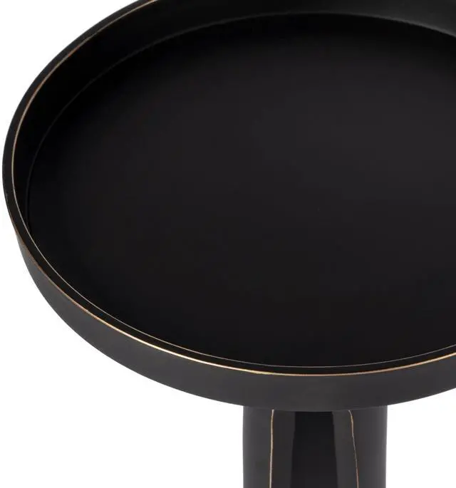 Alt view image 8 of 9 - Butler Specialty Company Monique Large Pedestal Accent Table, Black