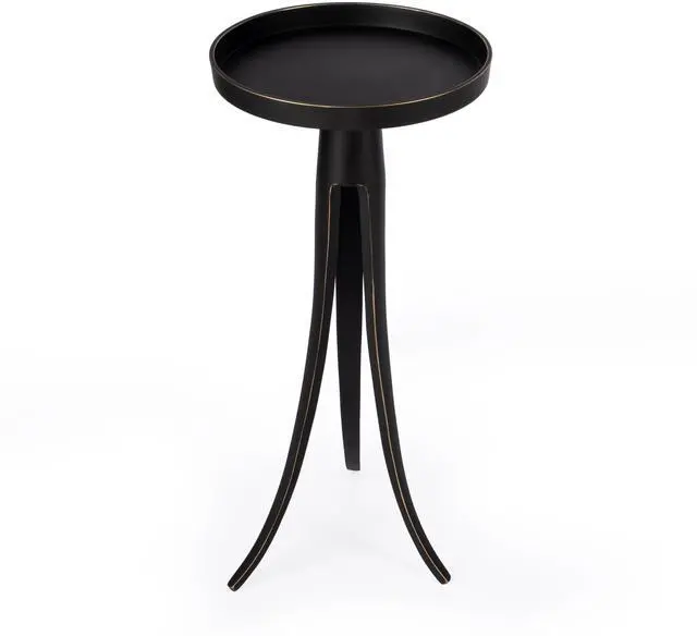 Alt view image 5 of 9 - Butler Specialty Company Monique Large Pedestal Accent Table, Black