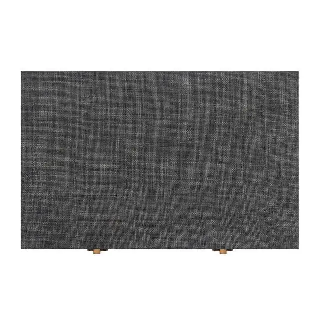 Alt view image 4 of 7 - Bar Harbor Charcoal Raffia 3 Drawer Nightstand in Charcoal 5667420