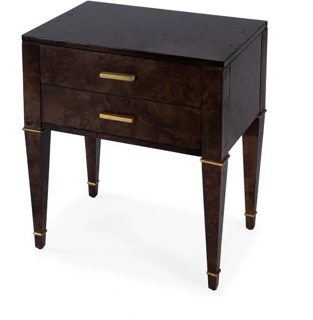 Main image of Kai 2 Drawer End Table in Dark Brown 5713446